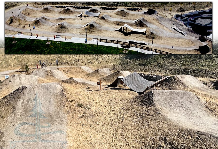 mountain bike park at day ranch park