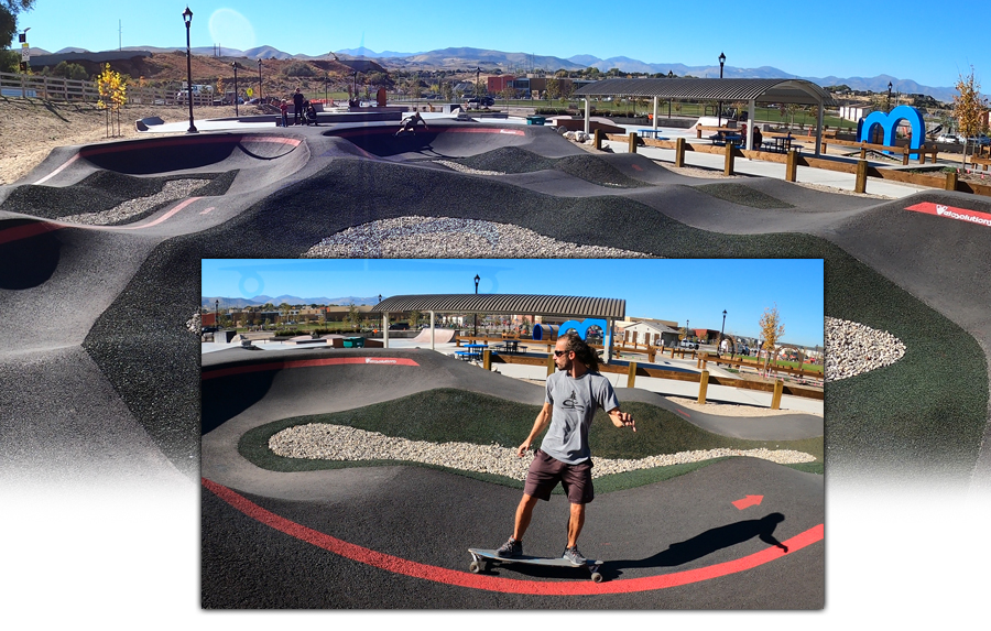 longboarding the bluffdale pump track in utah