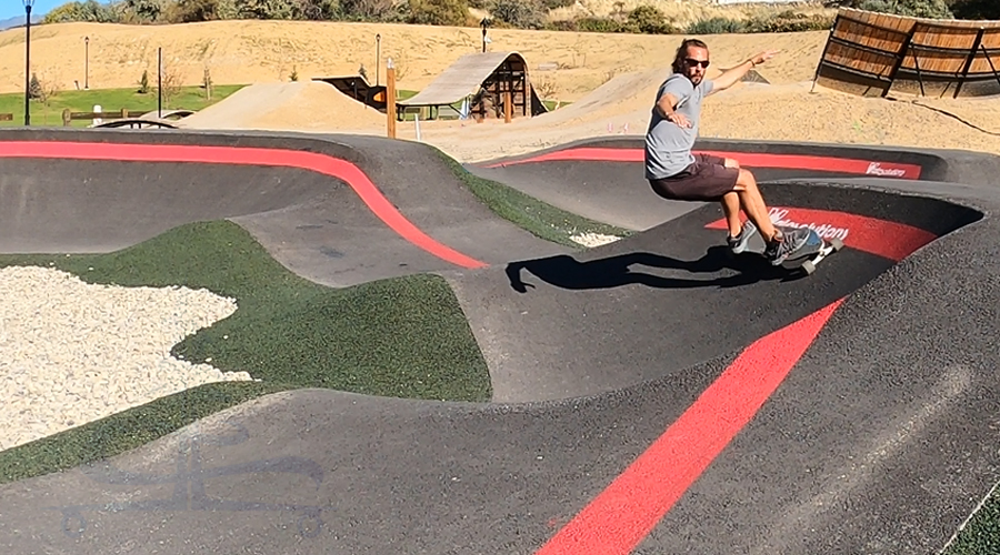 longboarding the bluffdale pump track at day ranch park