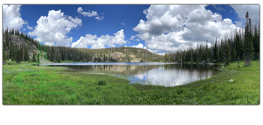 whale lake in mt zirkel wilderness