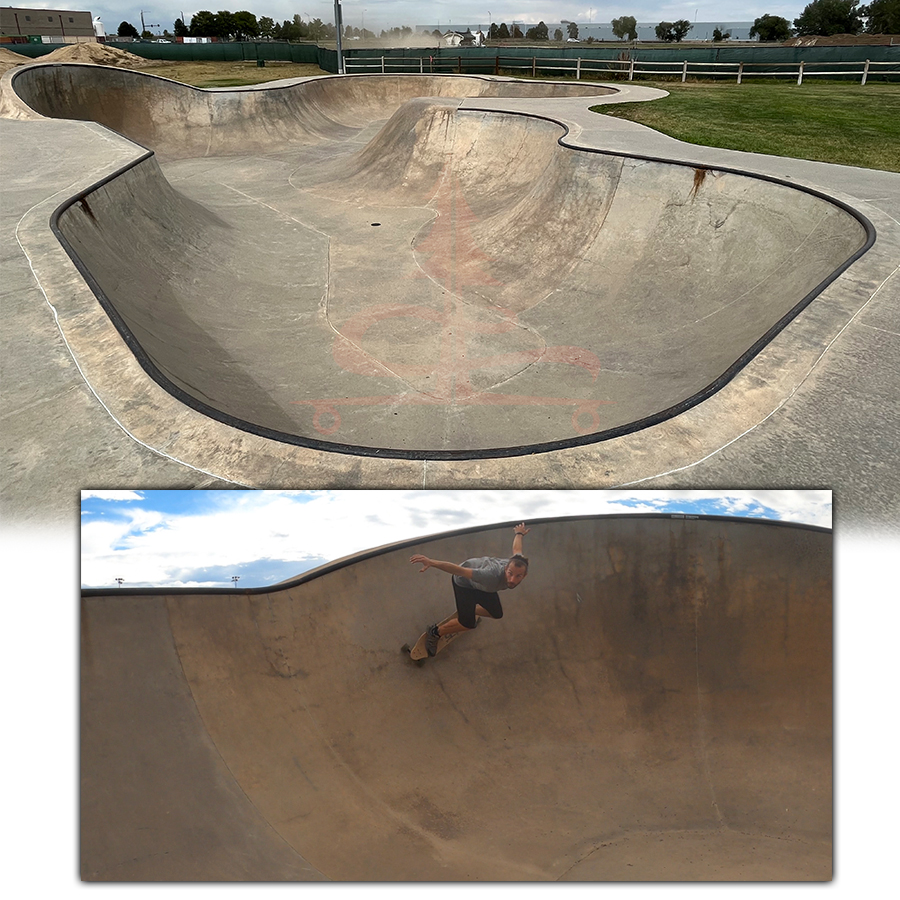 large flow bowl at brighton skatepark