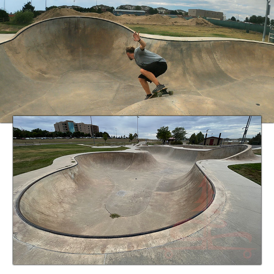 large flow bowl at brian aragon skatepark in brighton