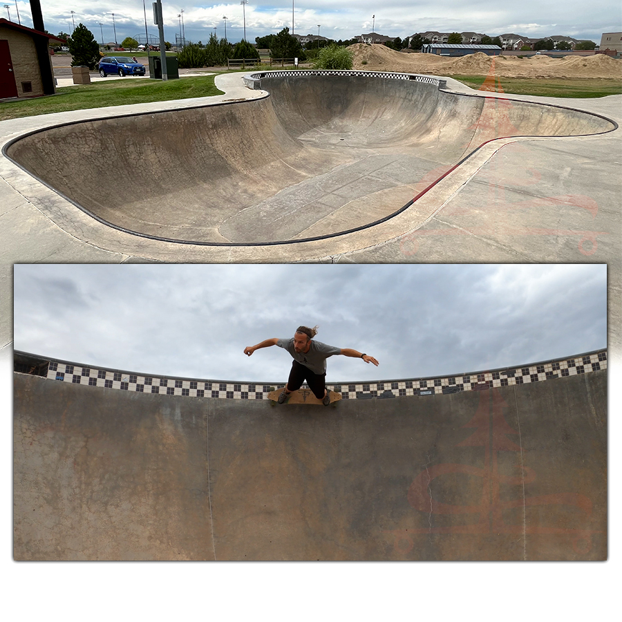 longboarding the large bowl at the brian aragon skatepark in brighton