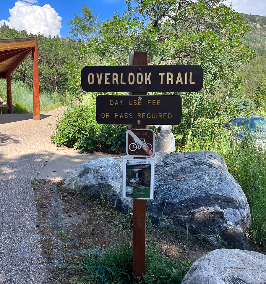 fish creek falls overlook trail near steamboat springs