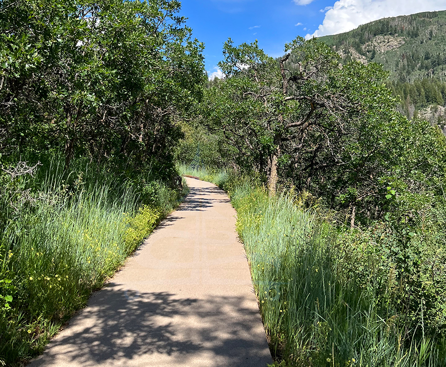 paved path to fish creek falls