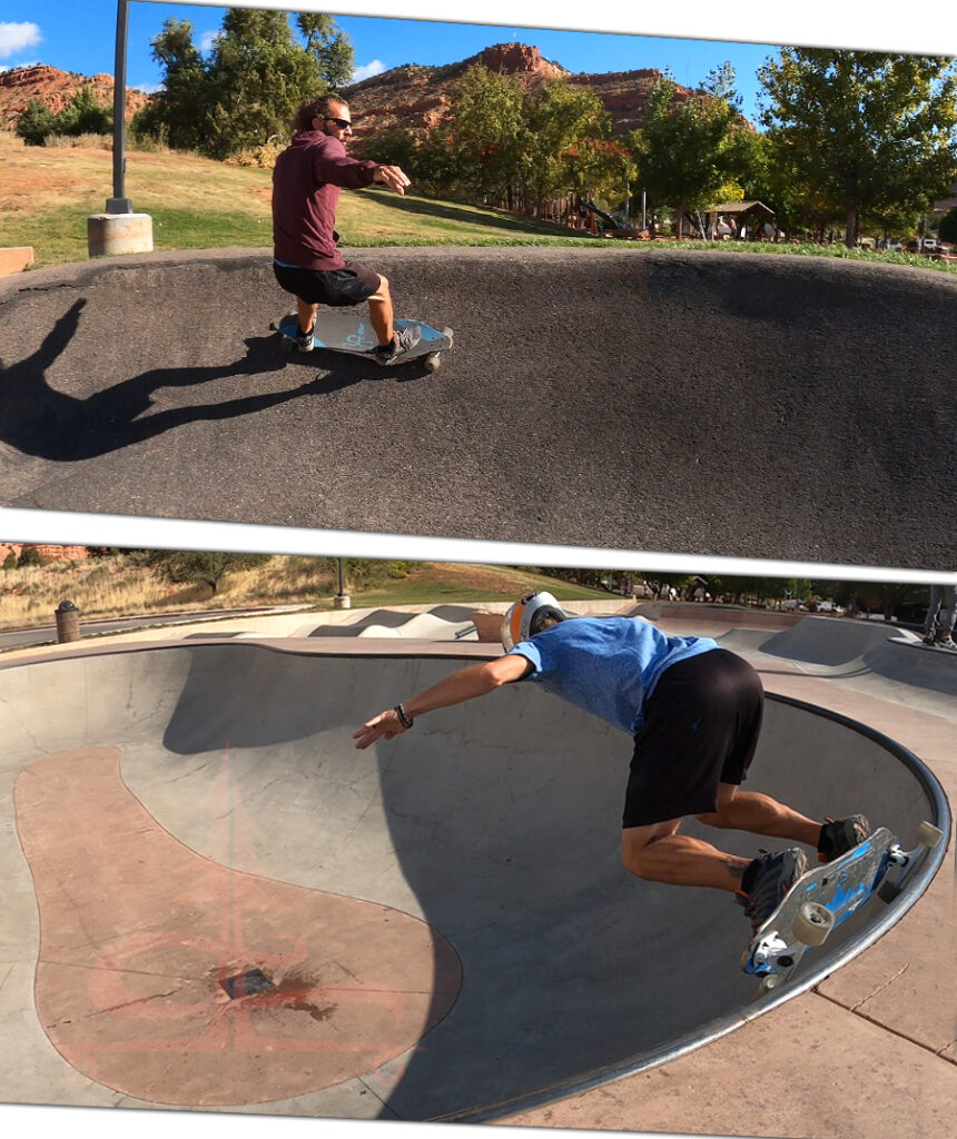 combination skatepark pump track in kanab