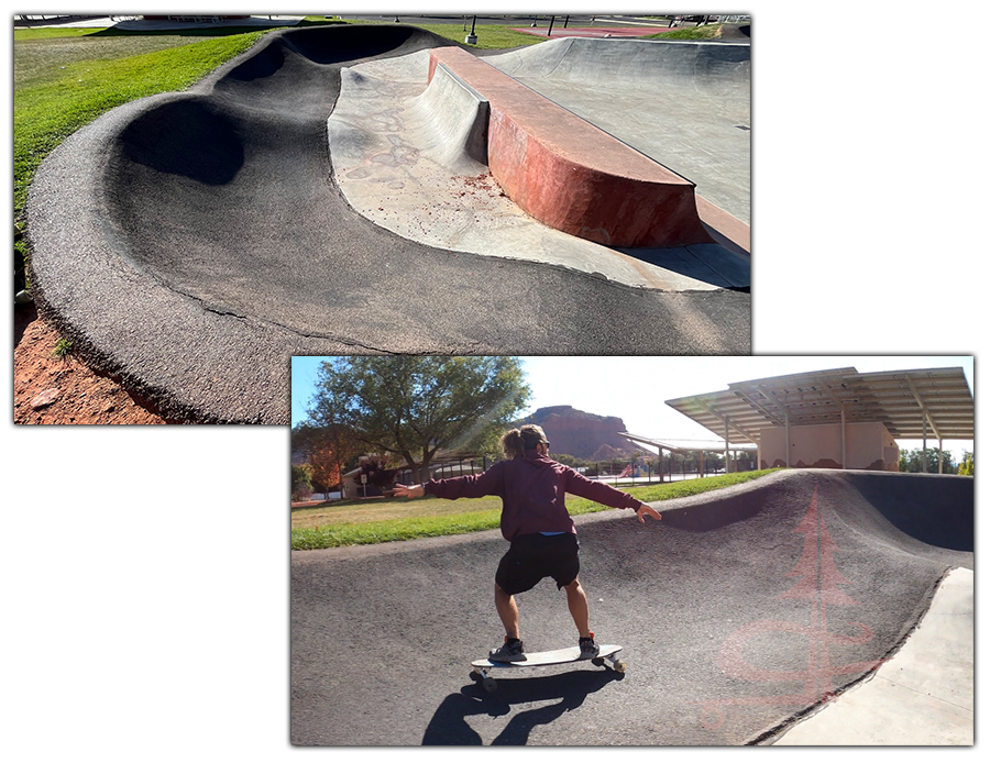 asphalt pump track in kanab