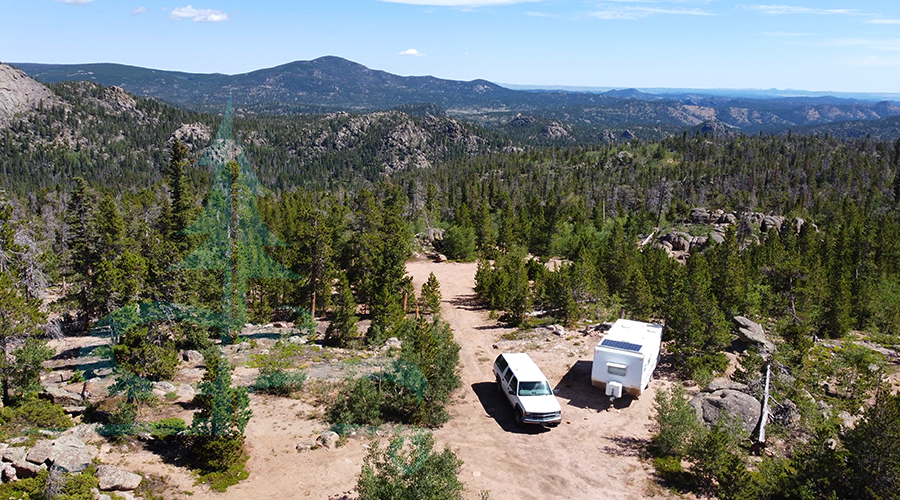 beautiful camp spot on deadmans road near red feather lakes