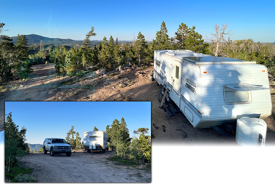dispersed camping near red feather lakes