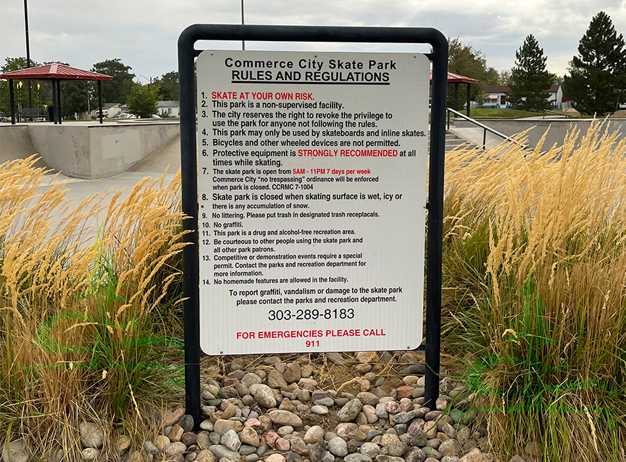 commerce city skatepark rules and regulations