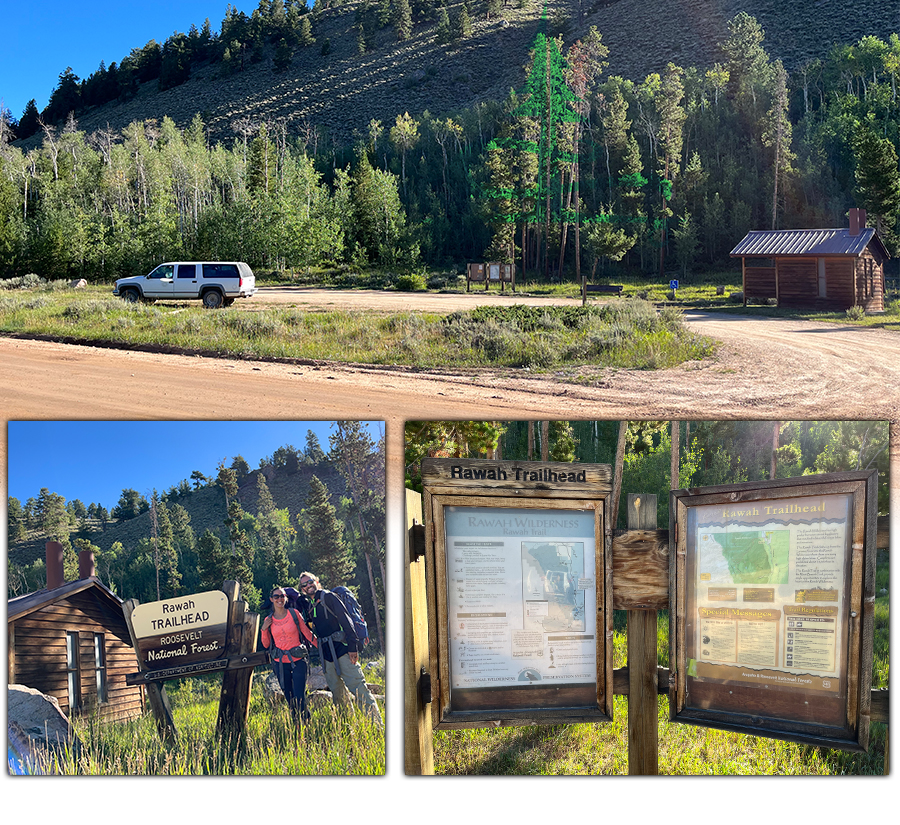 rawah trailhead and parking area