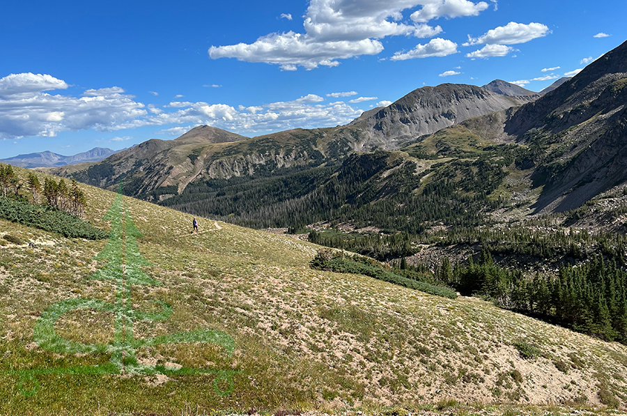 backpacking rawah trail towards crater lakes