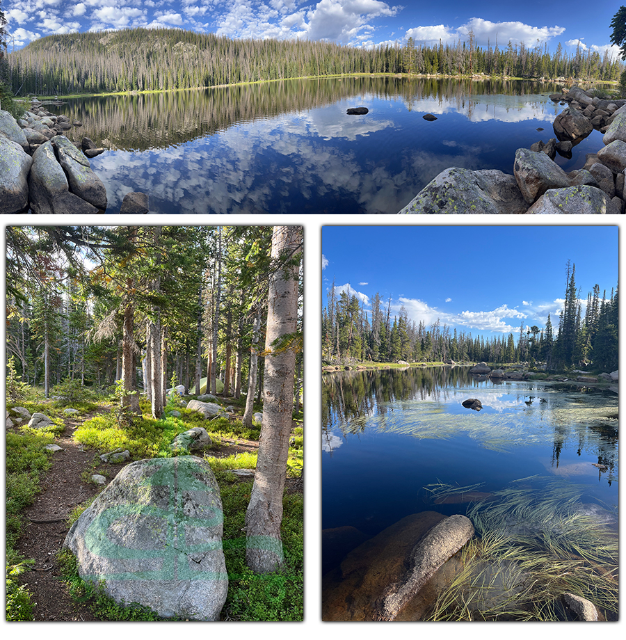 scenic lost lake in roosevelt national forest