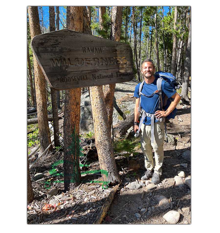 rawah wilderness boundary in roosevelt national forest