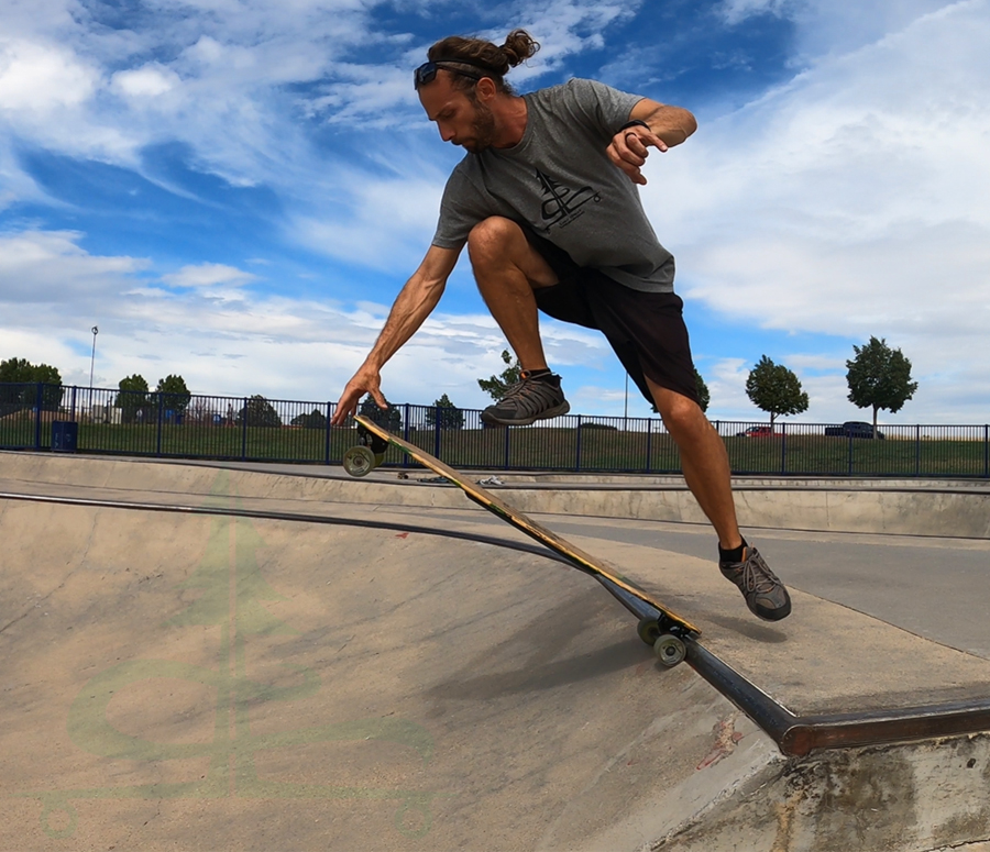 learning to drop in on a longboard with no tail