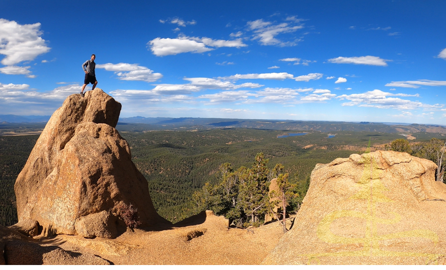 hiking crags trail in colorado