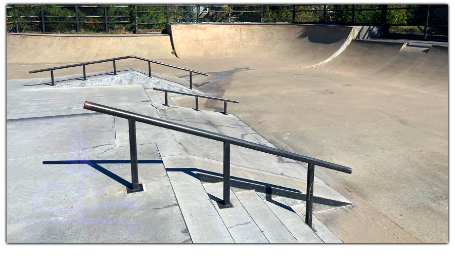 street section of the highlands ranch skatepark