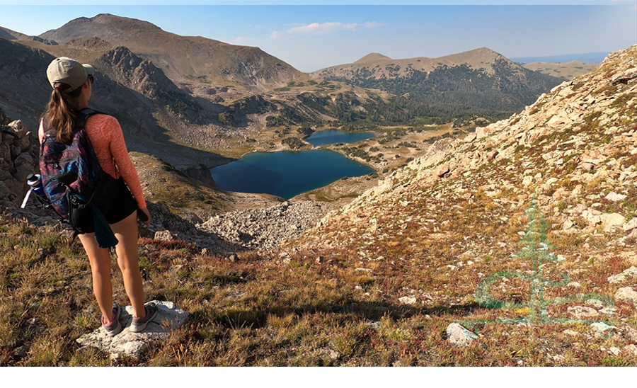 twin crater lakes in the rawah wilderness