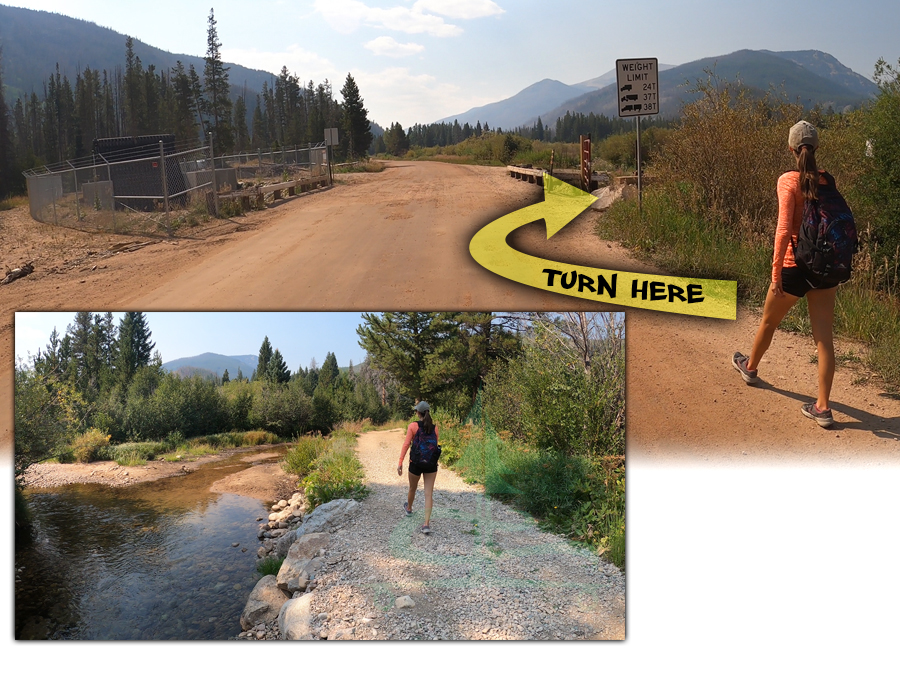 hiking west branch trail in colorado