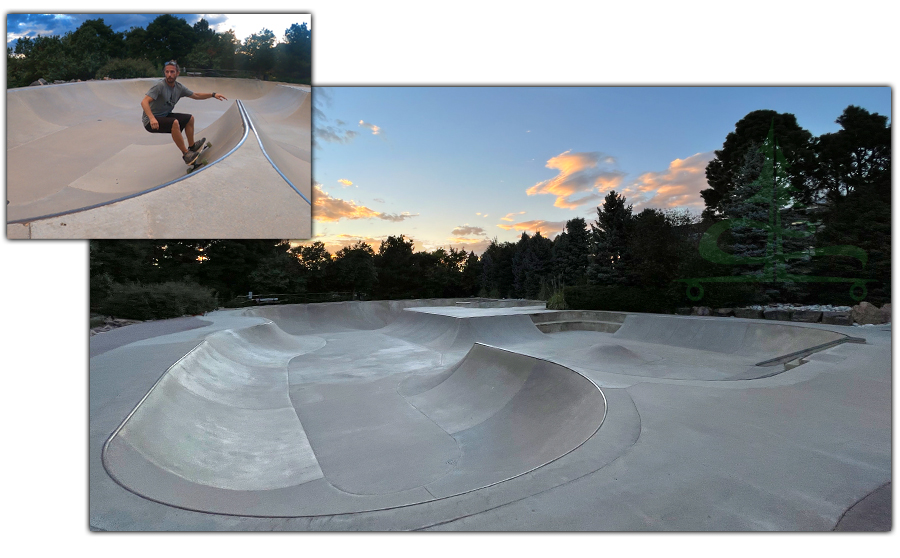 vert section at William McKinley Carson Skatepark in Greenwood Village