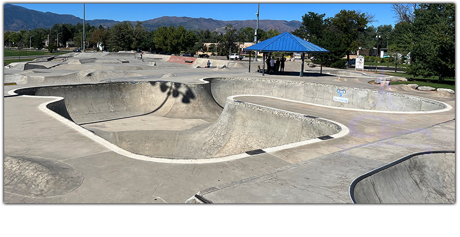 unique multi pocket bowl at memorial skatepark