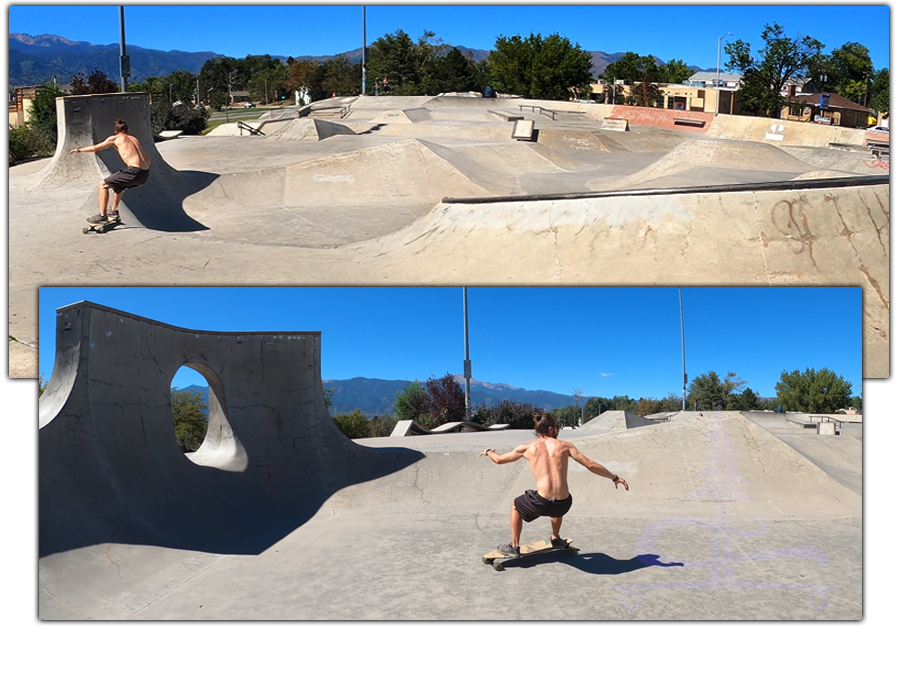 longboarding the colorado springs skatepark