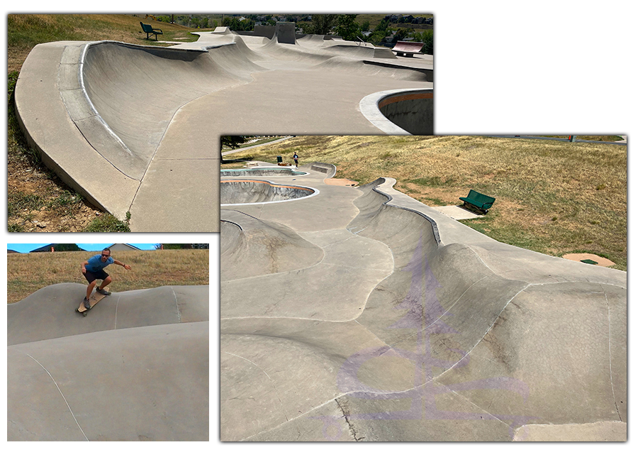 flowy transitions great for longboarding in littleton