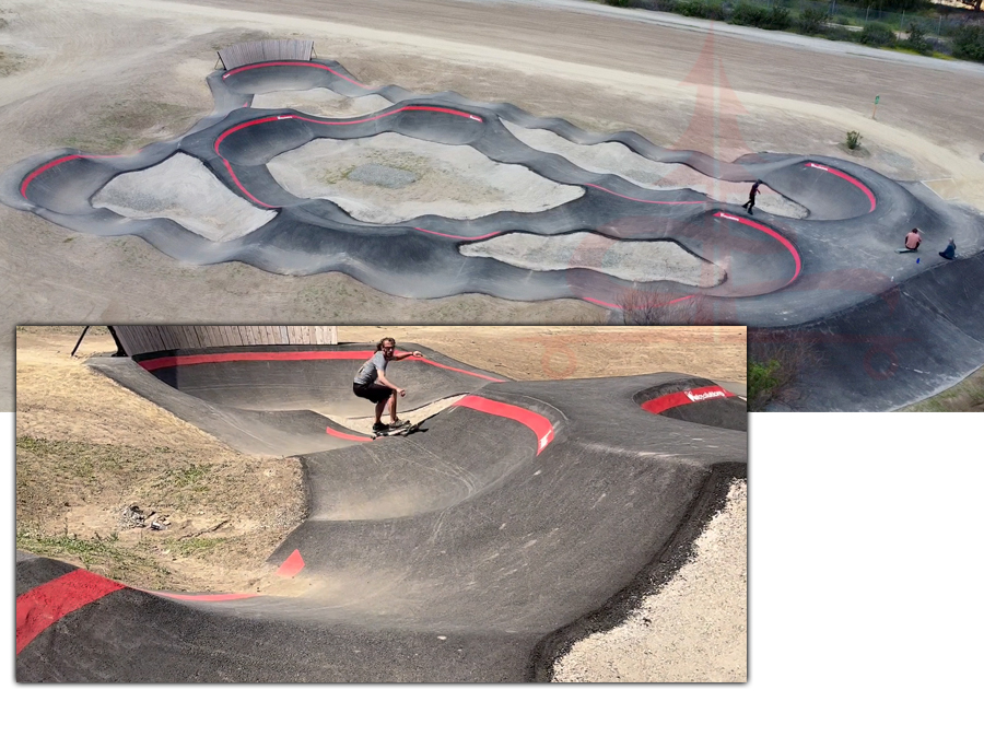 banked turns and fun flow at deleo pump track