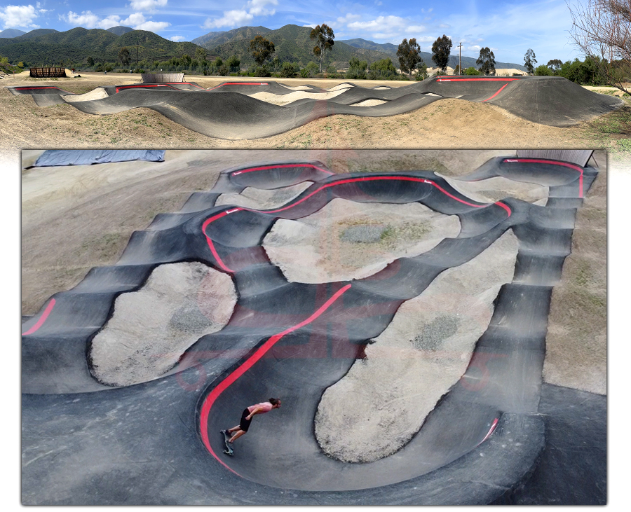 longboarding the deleo pump track in corona california