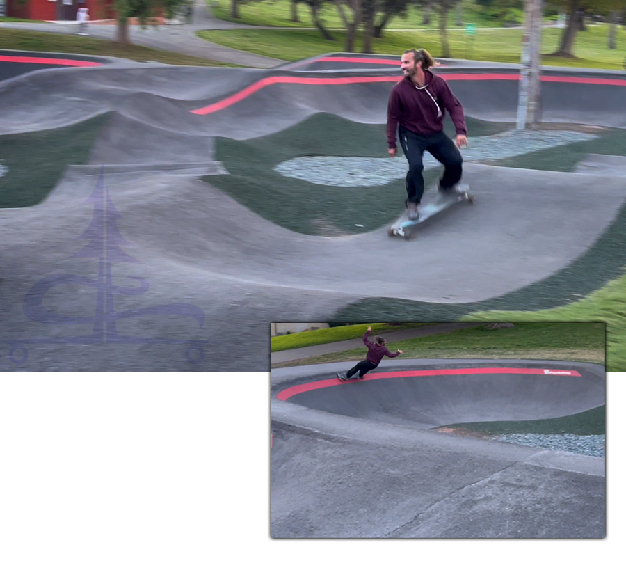 longboarding the inglewood pump track by velosolutions