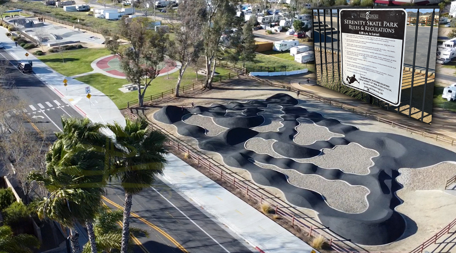 skatepark and pump track in lake elsinore