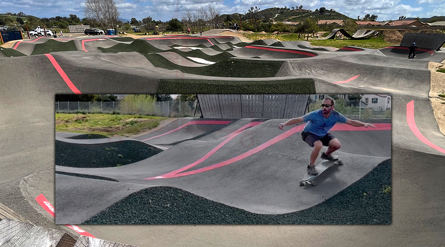 pump track at gale webb action park