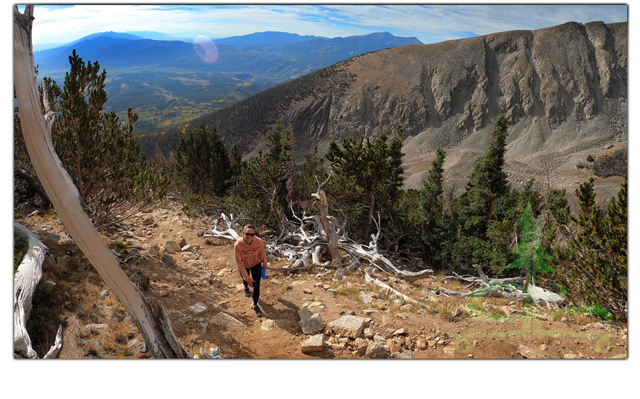 hiking mount shavano trail in colorado