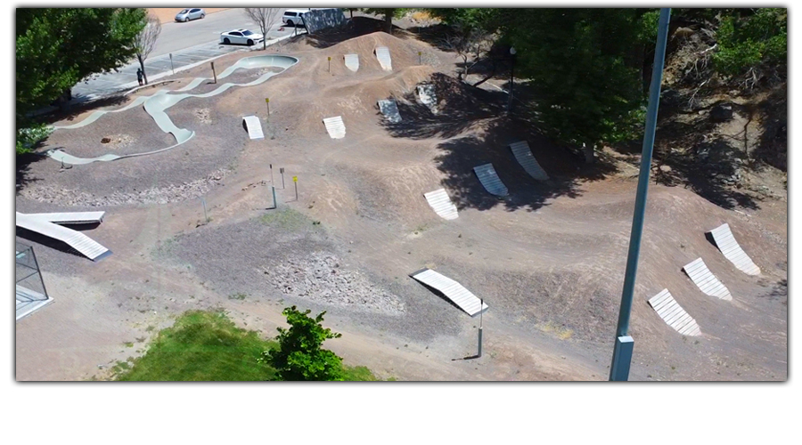 aerial view of the skills park in caliente