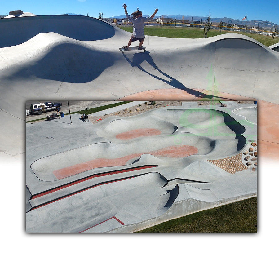 flow bowl at the hyrum skatepark