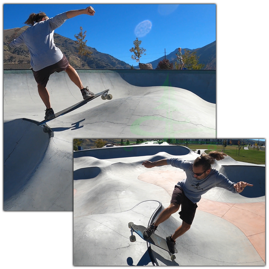 longboarding the flow bowl in utah