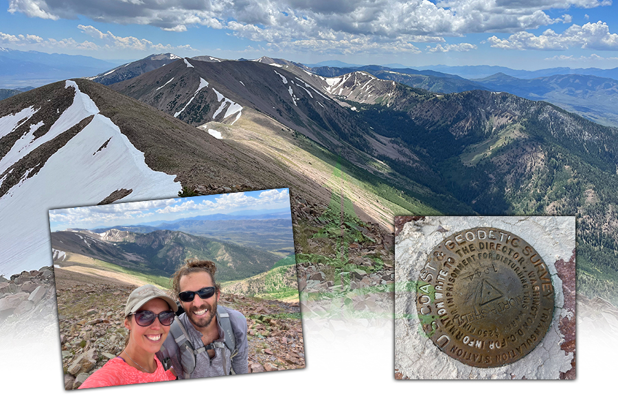 at the summit of north schell peak 