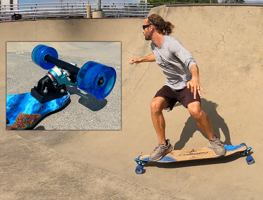 longboarding with double carve